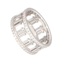 Vicenza - Piazzetta Palladio 2 - Anello Loving Palladio  2D in Oro bianco Diamante 0.85 Ct 20B-D-13 SERLIANA - 20B-D-13 SERLIANA